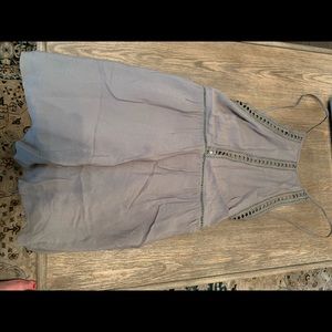 Muted green backless dress